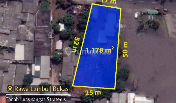 Tanah Luas Sangat Strategis Cocok Untuk Usaha di Bekasi 1