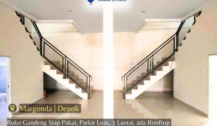 Ruko Gandeng Siap Pakai Parkir Luas 3 Lt Rooftop Margonda Depok 2