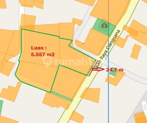 Tanah 5557 m2 SHM Ciangsana, Bogor