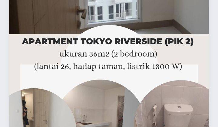 Apartement Tokyo Riverside PIK 2 2 BR Semi Furnished Bagus 1