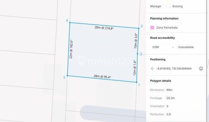 Land Premium Ocean View For Leasehold Located In Pecatu Near Hotel Swiss bel Resort. 2