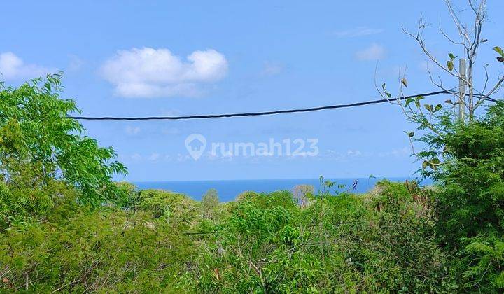 Land For Sale Near Pandawa Beach On Jalan Karang Putih With Sea View And View Of The Gwk Statue Kuta South Of Badung Bali. 1