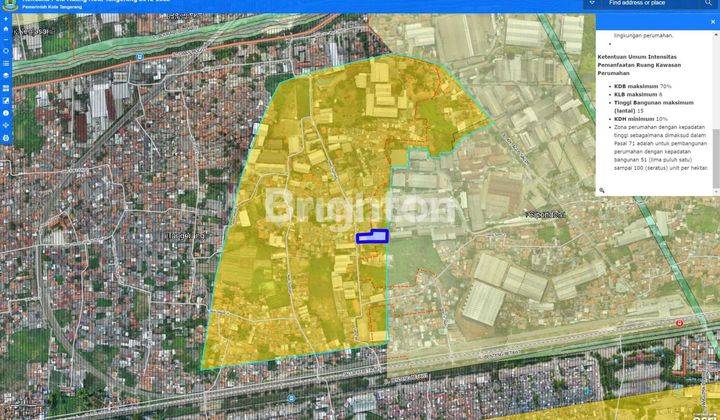 TANAH KAVLING BENTUK NGANTONGJln Melati RayaTanah Tinggi, Tangerang , Banten,Luas 2,609 M2Sertifikat SHM 2