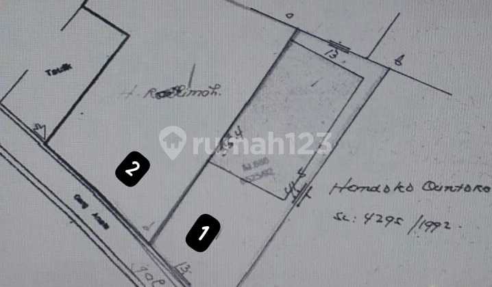Tanah Kavling Duri Kosambi Pondok Randu Jl Amaliah Cengkarengsdh Shm.ada 2 Kavling1= 487m22 = 644m2total=1131m2harga 8jt/m Rp. 9.056.000.000 2