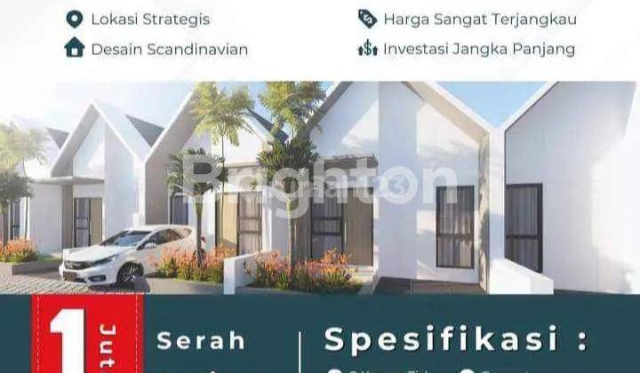 CUKUP DENGAN SATU JUTA RUPIAH BISA DAPAT RUMAH BARU MODEL SCANDINAVIAN DI SLEMAN BARAT 1