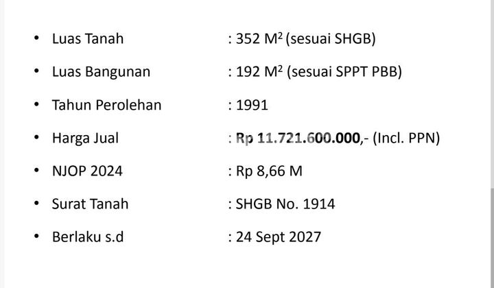 SEMARANG CITY SIMPANG LIMA TENGAH KOTA RUMAH KANTOR GUEST HOUSE 2