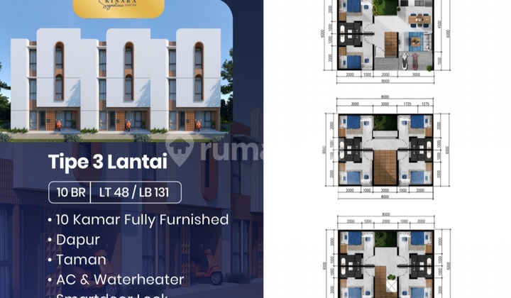 Kost 10 Kamar Cocok Untuk Investasi Dekat Kampus Ipb Di Dramaga 48.0 M²