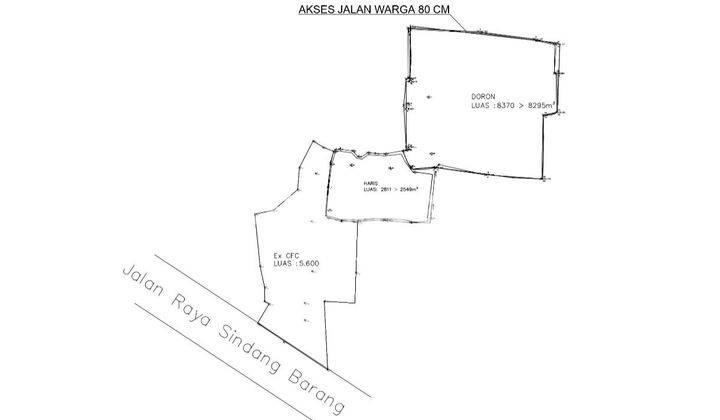 TANAH STRATEGIS DI SINDANG BARANG 2