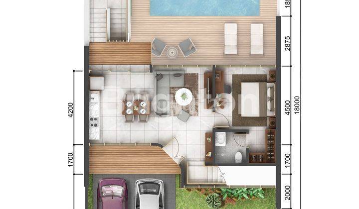 VILLA  2 LANTAI + ROOFTOP LANGSUNG LAPANGAN GOLF DI PECATU 2