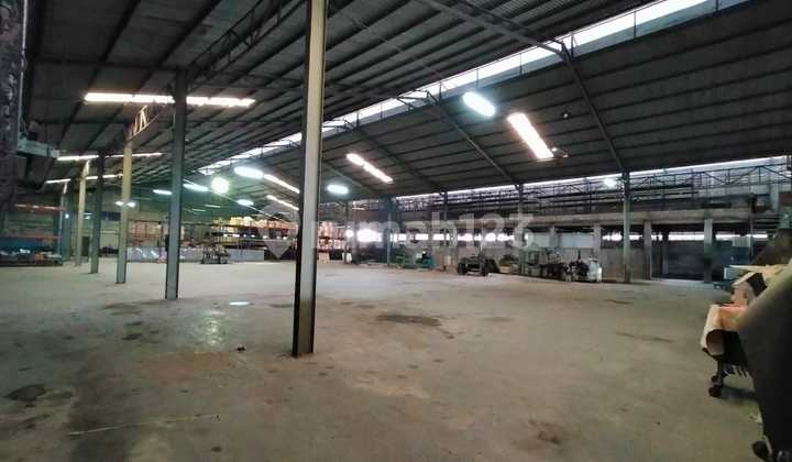 Di Sewakan Gudang Cikupa Posisi Bagus Luas 4000 Meter Listrik Besar Akses Kontener 40ft Bisa Produksi Non Limbah