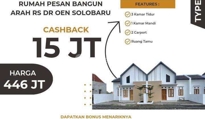  Rumah Bebas Banjir Dijual Di Sukoharjo Dekat The Park Mall Solobaru 1