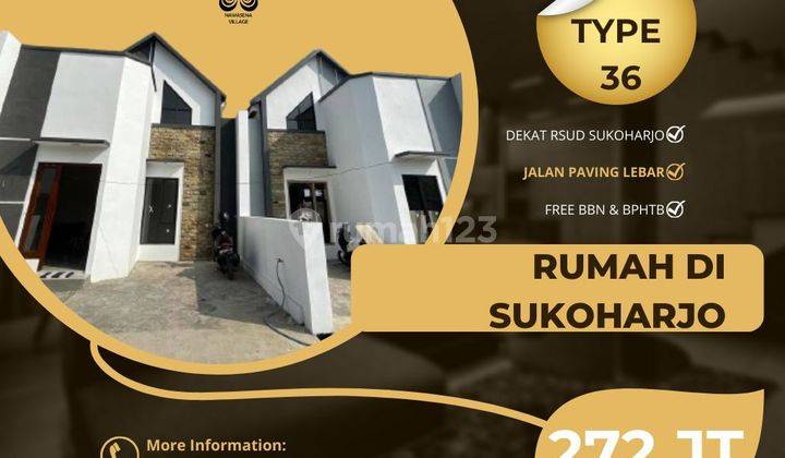 RUMAH MEZANIN MURAH DEKAT BRI TORIYO SUKOHARJO KOTA 1