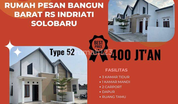 RUMAH PESAN BANGUN DEKAT SMP AL AZHAR 21 SOLOBARU HUNIAN SCANDINAVIAN DI SUKOHARJO 1