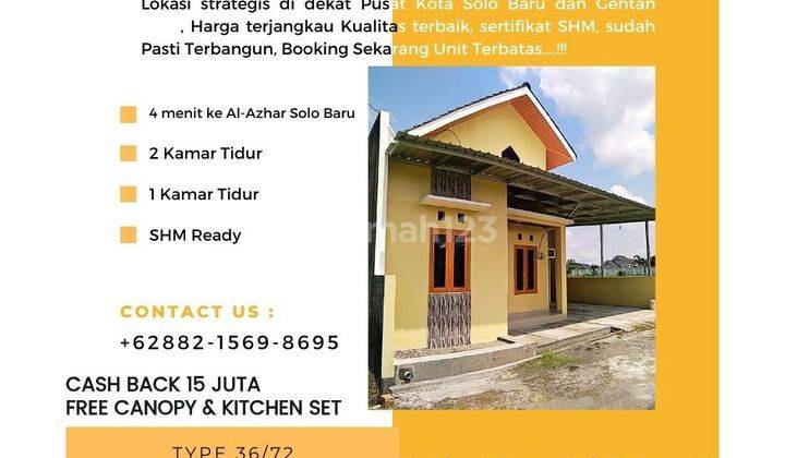 Rumah dekat Fasilitas Umum di Solo Baru 1