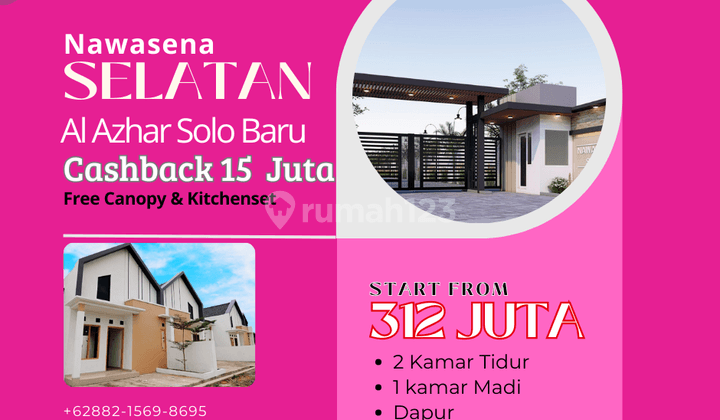 Rumah di Dekat Pusat Kota Solo Harga 312juta 1