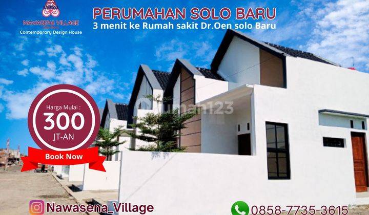 RUMAH DI SELATAN SOLO BARU NYAMAN DAN ESTETIK 1