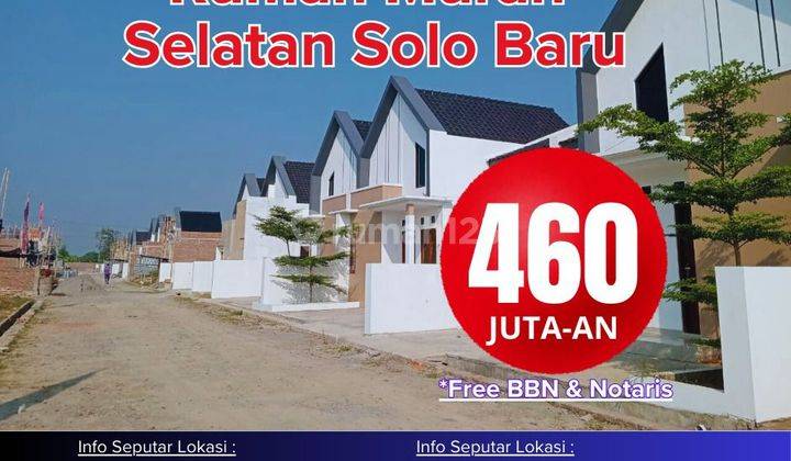 Rumah Murah Solo Baru 460 jt-an 3 Kamar tidur 1