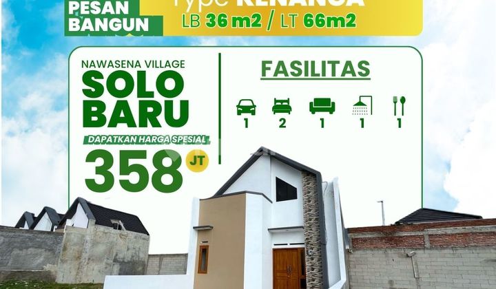 rumah 350 jt-an di solobaru