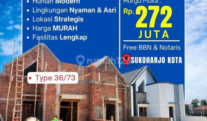 Rumah Murah Utara Rumah Sakit Dkr Sukoharjo 1