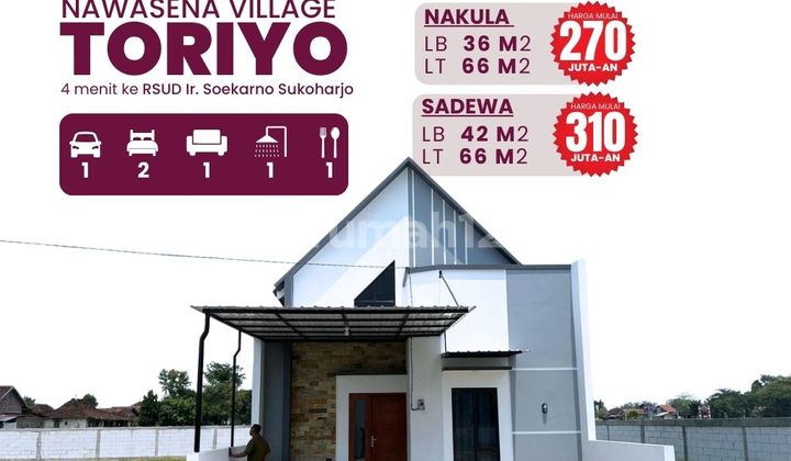 RUMAH 200 JT-AN DI BENDOSARI, SUKOHARJO