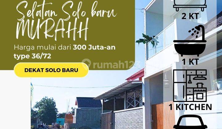 Rumah Dijual Murah Dekat Al azhar Solo Baru 1