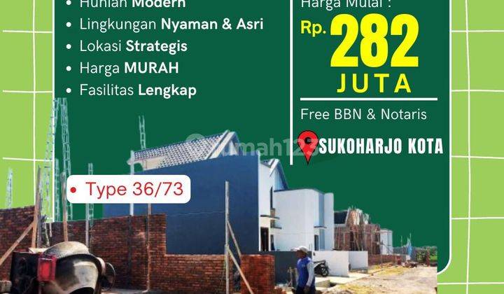 Rumah Scandinavian Murah Di Sukoharjo Kota  1