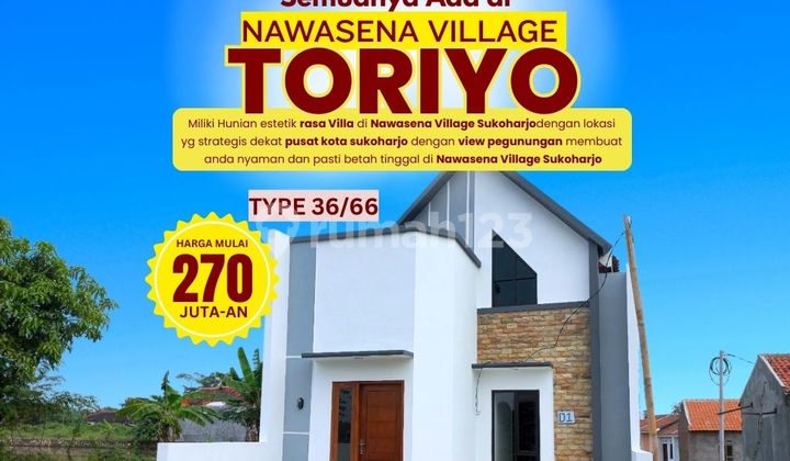 RUMAH 1 LANTAI 200 JT-AN VIEW PWEGUNUNGAN DI SUKOHARJO KOTA 1