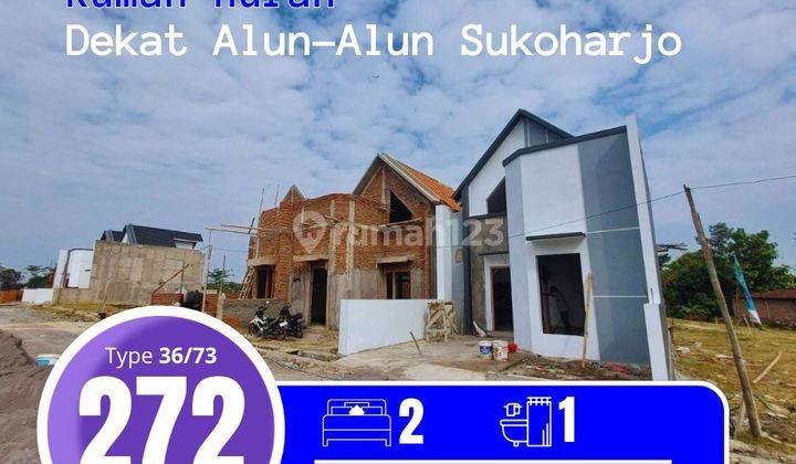 Rumah Murah Scandinavian dekat DKR Sukoharjo 1