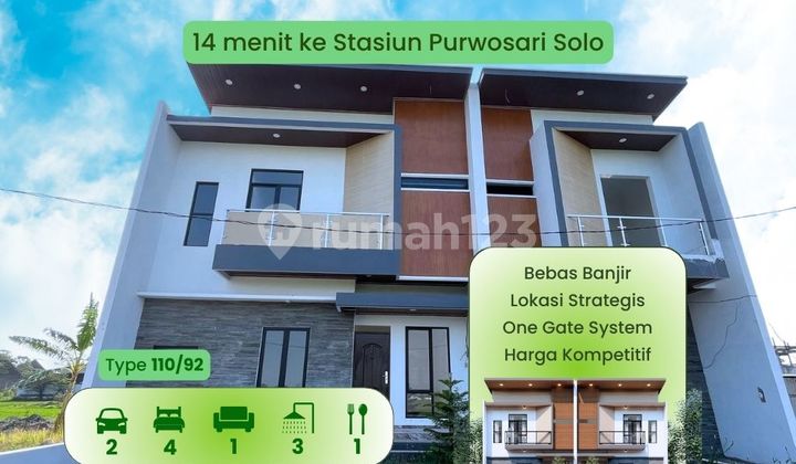 RUMAH CLUSTER 2 LANTAI DEKAT GENTAN RAYA