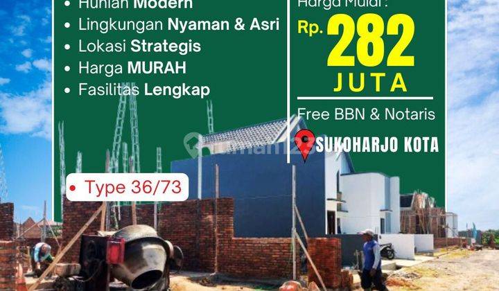 Rumah Murah Sukoharjo, Utara Dkr Sukoharjo 1