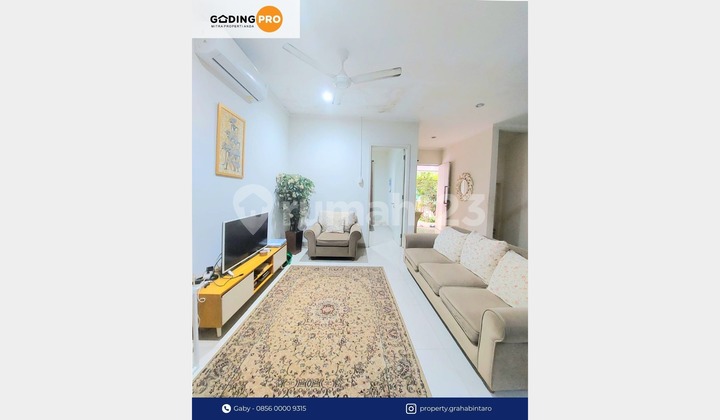 Rumah 2 Lantai Fully Furnished Siap Huni di Cluster Discovery - Bintaro Jaya Sektor 9