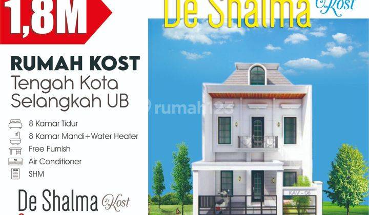 Rumah Kos Malang Kota Selangkah Universitas Brawijaya Malang 2 Lantai Shm Baru Utara 1