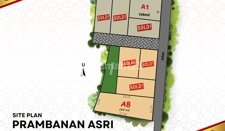 Tanah Jogja Dekat Jl.raya Jogja Solo, SHM Pekarangan Siap Bangun 2