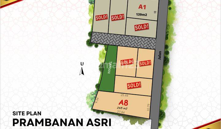 Tanah 30 Meter Jalan Jogja Solo, Legalitas Aman SHM Pekarangan 2