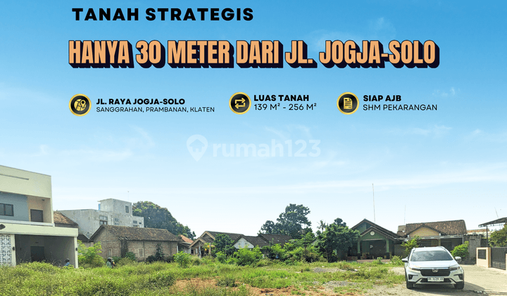 Tanah Jogja Dekat Jl.raya Jogja Solo, SHM Pekarangan Siap Bangun 1