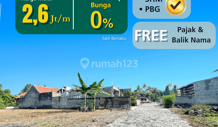 Tanah Jogja Dijual Jalan Kaliurang Km 13 Promo Free Pajak Bbn SHM 1