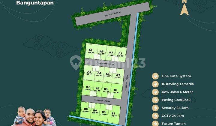 Tanah 112 m2 SHM Banguntapan, Yogyakarta 2
