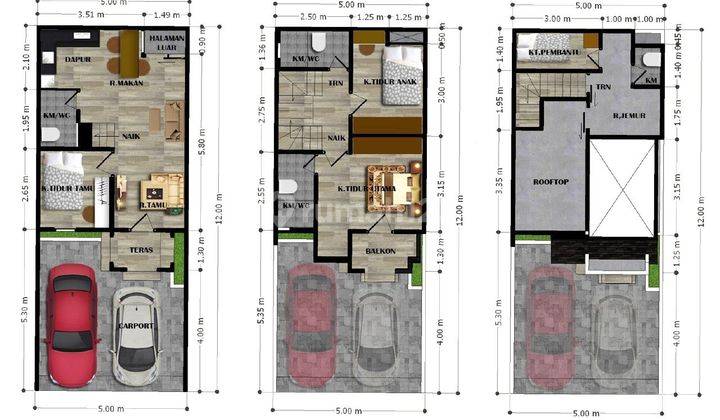 Rumah Dua Lantai Di Jagakarsa Bisa KPR Syariah Ke Developer 2