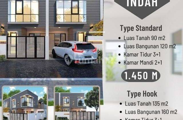 Rumah Asik Baru Murah 2 Lantai di Taman Holis Indah 2