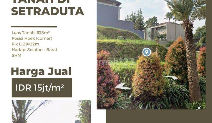 Tanah Hoek di Komplek Setra Duta Dago dekat Nu Art Sclupture Park 1