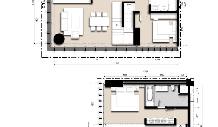 For rent luxury apartment in Alam Sutera Saumata 4 bedrooms 192m2 2