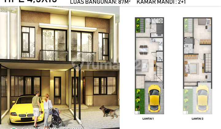 Rumah Milenial Pik2 , 2 Kamar Tidur Akses Tol Pik2 Langsung