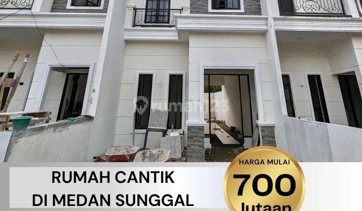 RUMAH 2 LANTAI HARGA TERJANGKAU DI MEDAN SUNGGAL 1