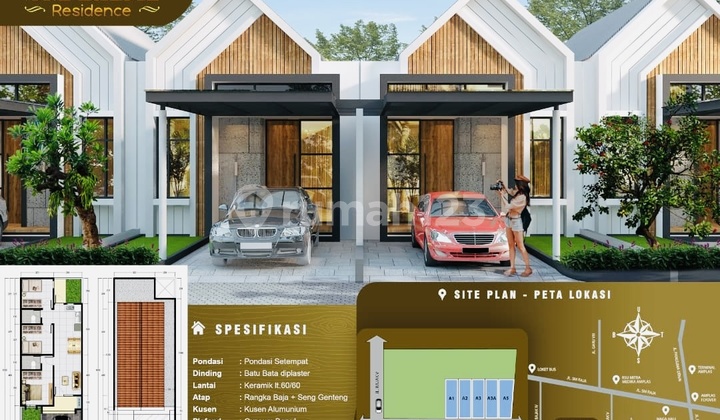 Rumah 1 Lantai Uk 6x20 Medan Amplas SHM 2