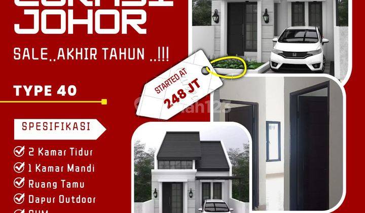 Rumah Termurah 200 Jutaan Di Johor Ujung di jln padat karya, Medan Johor 2