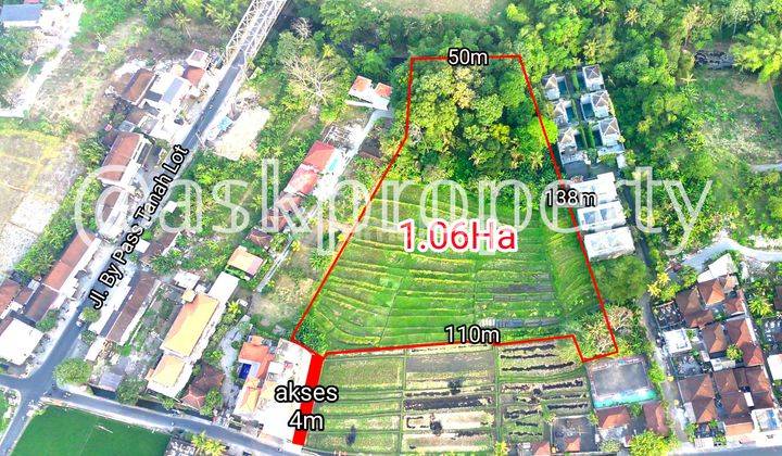 DIJUAL TANAH PINGGIR SUNGAI COCOK KOMPLEK VILLA. SEDANG BERKEMBANG PANTAI NYANYI BALI 1