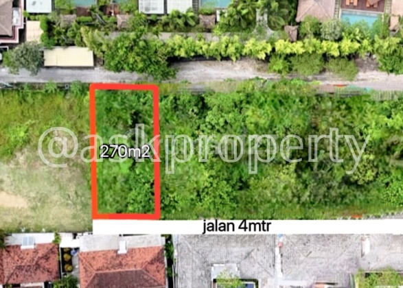 Dijual Murah Tanah Luas Kecil Area Premium Kawsan Komersial 700 Meter ke Pantai Petitenget Seminyak Bali