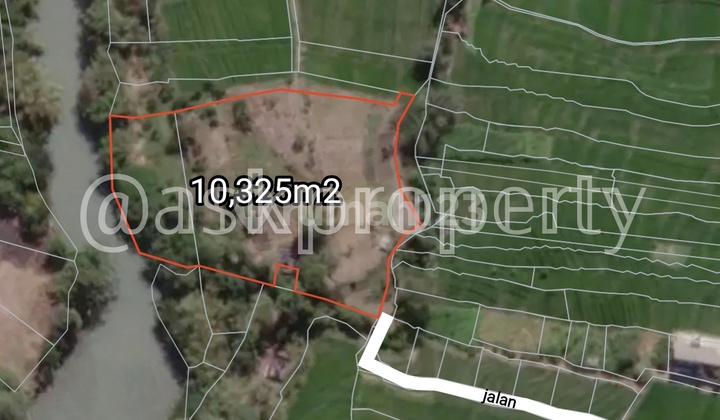 Dijual Tanah Pinggir Sungai Besar Cocok Bangun Cluster Villa Dekat Pantai Cemagi Bali