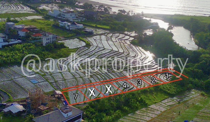 Dijual Tanah Kavling Lingkungan Villa View Sawah Pantai Cemagi Bali