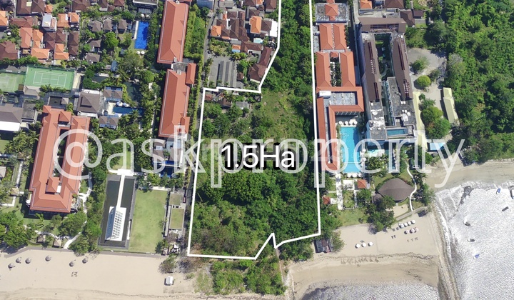 Dijual Tanah Pinggir Pantai Area Premiun Hotel Bintang Cocok Bangun Hotel / Apartment Pantai Nusa Dua Bali